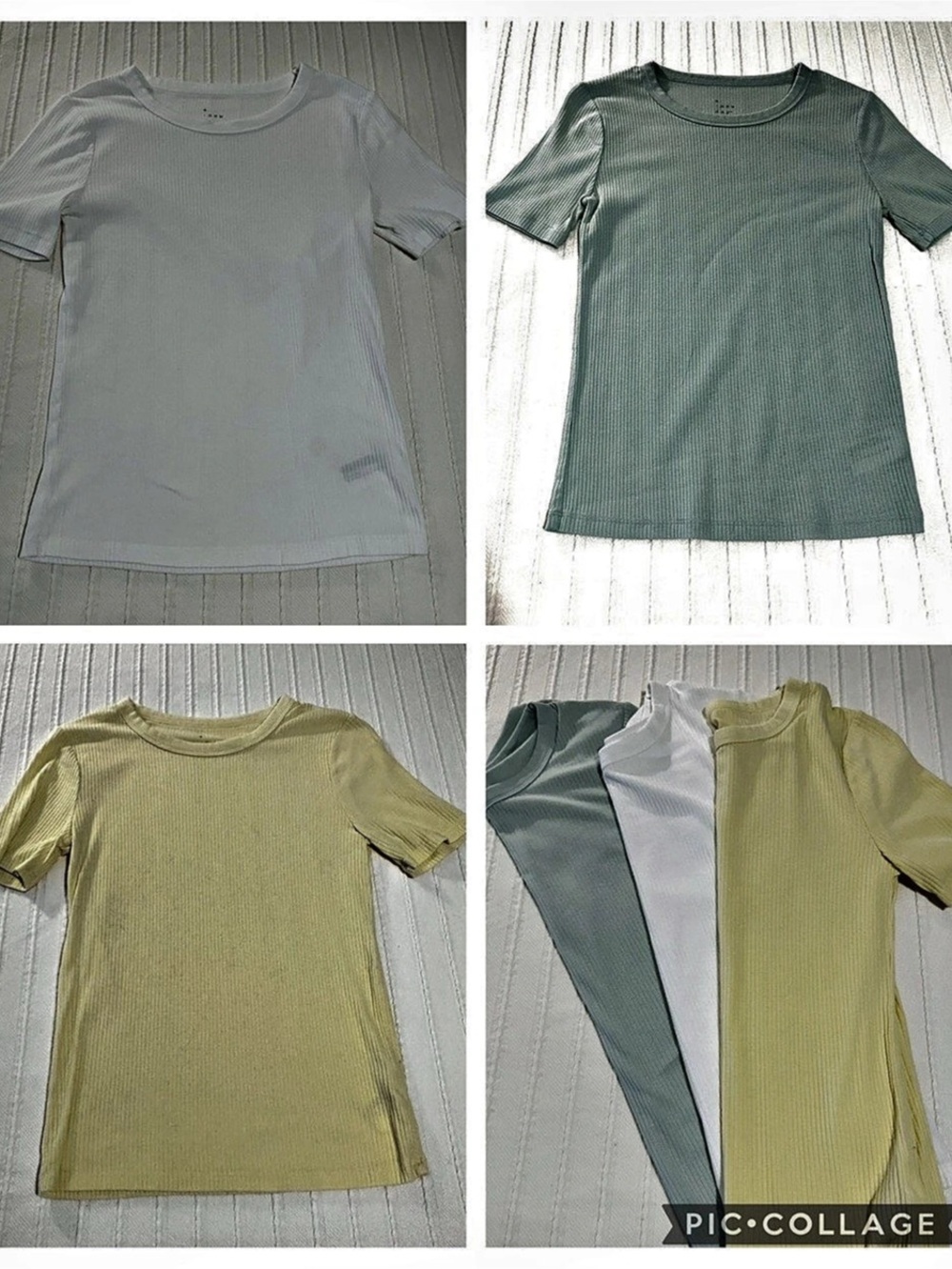 a new day Short Sleeve Ribbed Tees bundle